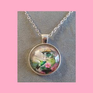 New: Hummingbird picture Necklace